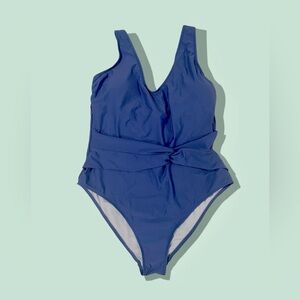NWT Cupshe XL one piece bathing suit - deep periwinkle